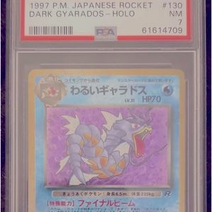 Pokémon Team Rocket #25/82 PSA 7 Dark Gyarados